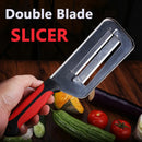 🔪 Double Blade Slicer – Faca Fatiadora Dupla Lâmina